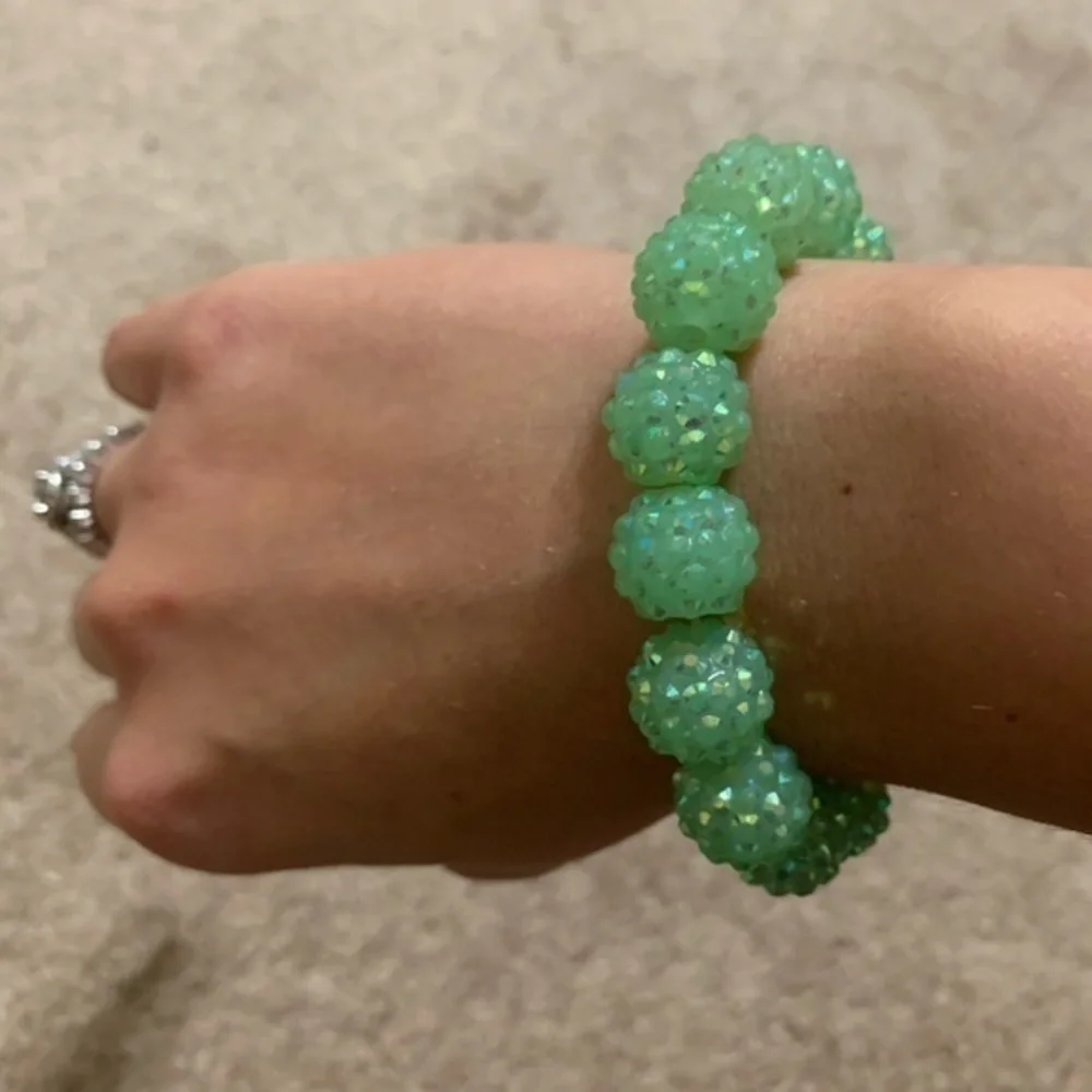 Mint Green Sparkly‎ Bracelet